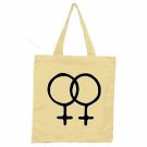 Lesbian Symbol Tote Bag / Femme LGBT Gay Marriage Pride Lez Queer Sappho T-shirt