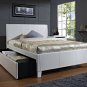 Modern $465 White Trundle Fantasia Bed Upholstered Kids Bedroom Furniture FULL