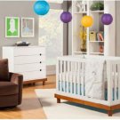 Baby Mod Da Vinci Olivia 3 in 1 Modern Crib Nursery Furniture Toddler Bed White