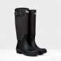 HUNTER $350 BLACK ORIGINAL SHEARLING WELLINGTON BOOTS LINED RAIN SNOW SZ 8B NIB