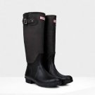 HUNTER $350 BLACK ORIGINAL SHEARLING WELLINGTON BOOTS LINED RAIN SNOW SZ 7B NIB