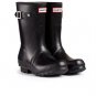 Hunter Original Matte Short black rubber wellies Rain Snow Boots + Socks Sz 9