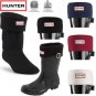 Hunter Original Matte Short black rubber wellies Rain Snow Boots + Socks Sz 9