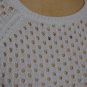 Womens Cynthia Rowley M White Knit Sweater Spring