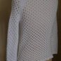 Womens Cynthia Rowley M White Knit Sweater Spring