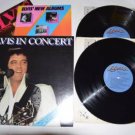 Elvis Presley ‎– Elvis In Concert VG++ Vinyl Record 2 LP + Inserts