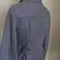 Womens M Theory Grey Denim Jacket Urban Moto Black Gray
