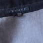 Womens M Theory Grey Denim Jacket Urban Moto Black Gray