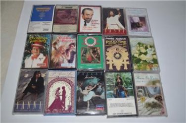 Lot 31 Cassette Tapes Classical Rachmaninoff Yanni Pavarotti Wedding Klezmercx