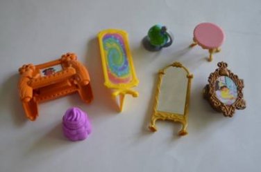 Lot Dora the Explorer + Dollhouse Furniture Parts Accessories Mirror Globe