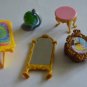 Lot Dora the Explorer + Dollhouse Furniture Parts Accessories Mirror Globe