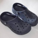 CROCS Navy Blue Slip on Shoes Mens 5 Womens 7 Big Logo