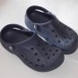 CROCS Navy Blue Slip on Shoes Mens 5 Womens 7 Big Logo