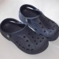 CROCS Navy Blue Slip on Shoes Mens 5 Womens 7 Big Logo
