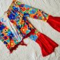 Rubies Standard Size Hippie 60's Costume Pants Fringe Vest Flower Power