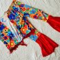 Rubies Standard Size Hippie 60's Costume Pants Fringe Vest Flower Power