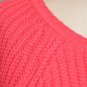 Womens size S Garage Cropped Knit Sweater Hi Lo Soft Poppy Red Grunge