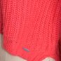Womens size S Garage Cropped Knit Sweater Hi Lo Soft Poppy Red Grunge
