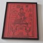 Framed Asian Art Religious Cloth Wall Decor Goddess