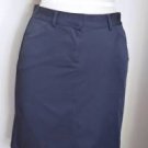 Womens size 4 Calvin Klein Black Nylon Skirt Straight Knee Length Pockets