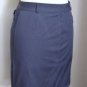 Womens size 4 Calvin Klein Black Nylon Skirt Straight Knee Length Pockets
