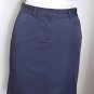 Womens size 4 Calvin Klein Black Nylon Skirt Straight Knee Length Pockets