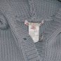Girls size 8 Bonpoint Blue Grey Knit Cardigan Hooded Sweater