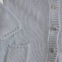 Girls size 8 Bonpoint Blue Grey Knit Cardigan Hooded Sweater