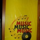 25 Yellow Music Store Record Show Plastic Retail Shopping Bags 14x20