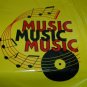 25 Yellow Music Store Record Show Plastic Retail Shopping Bags 14x20