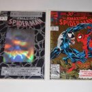 Lot of 2 The Amazing Spider-Man Comic Books 30th Anniversary 365 375 Hologram