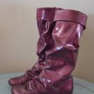 Girls size 12 Burgundy Maroon Boots Shoes