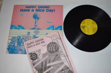 Happy Ending Have a Nice Day VG++ Vinyl Record LP + Booklet Insert