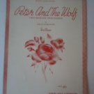 Vintage Peter and the Wolf Sheet Music Triumphant Procession Prokofieff