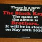 The Black Keys Brothers Promotional Promo Postcard Album Release Info Card