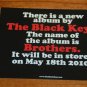 The Black Keys Brothers Promotional Promo Postcard Album Release Info Card