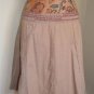 Womens S Mix Nouveau Skirt Tan Tapestry Detail Embroidered