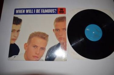 Bros When Will I Be Famous? VG++ Shrink Vinyl Record