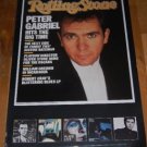 Vintage Peter Gabriel Rolling Stone Promo Poster 1987 Genesis Music Wall Decor