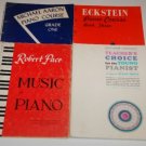 Lot 4 Vintage Piano Course Instruction Song Books Eckstein Michael Aaron Teacher