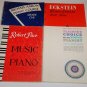 Lot 4 Vintage Piano Course Instruction Song Books Eckstein Michael Aaron Teacher