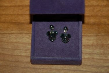 Pair Disney Mickey Mouse Silver Tone Earrings Jewelry