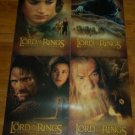Lot 4 Lord of the Rings Fellowship Ring Mini Posters Gandalf Frodo Aragorn Arwen