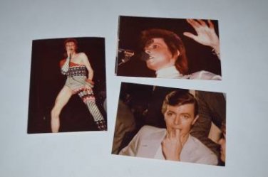 Lot 2 Vintage 5x7 David Bowie Concert Photo Prints Color Photographs