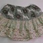 Baby Gap Girls size 3 Green Floral Natural Style Tiered Skirt