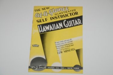 Vintage At a Glance Illustrated Self Instructor Hawaiian Guitar Instruction Book