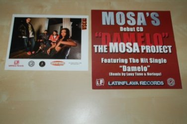 Mosa's Debut CD Mosa Latinflava Record Store Promo Ad Slick Damelo Promotional