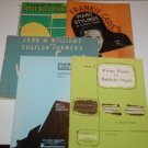 Lot 5 Vintage Piano Song Books Baldwin Organ Dmitri Kabalevsky Frankie Carle