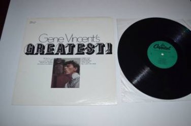 Gene Vincent's Greatest! VG++ Rocakbilly Vinyl Record LP Capitol N-16208