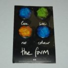 Vintage The Farm Promo Music Buttons Love See No Colour Sealed Unused